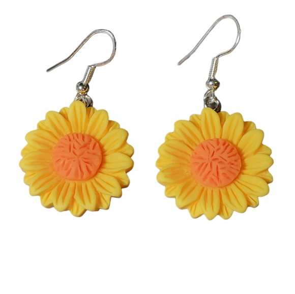 Jewelry - Yellow Flower Earrings